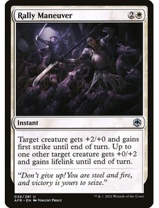 Magic: The Gathering Rally Maneuver (036) Near Mint Foil