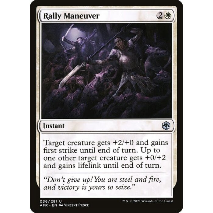 Magic: The Gathering Rally Maneuver (036) Near Mint Foil