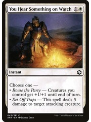 Magic: The Gathering You Hear Something on Watch (042) Near Mint