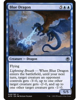 Magic: The Gathering Blue Dragon (049) Near Mint Foil