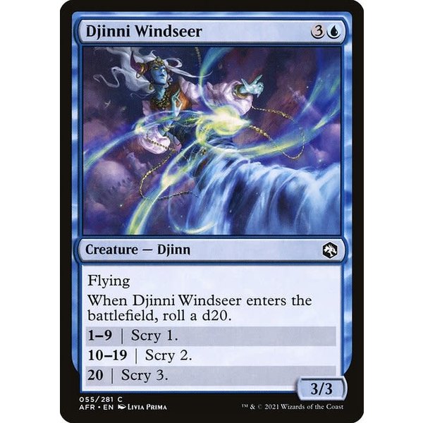 Magic: The Gathering Djinni Windseer (055) Near Mint Foil