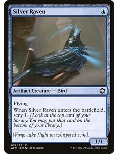 Magic: The Gathering Silver Raven (074) Near Mint Foil