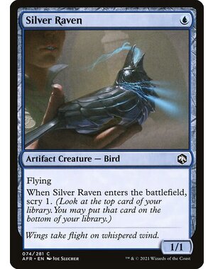 Magic: The Gathering Silver Raven (074) Near Mint Foil
