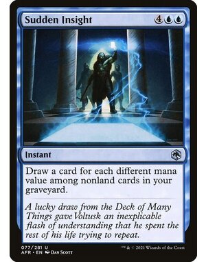 Magic: The Gathering Sudden Insight (077) Near Mint Foil