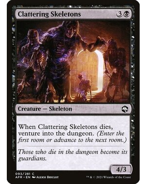 Magic: The Gathering Clattering Skeletons (093) Near Mint Foil