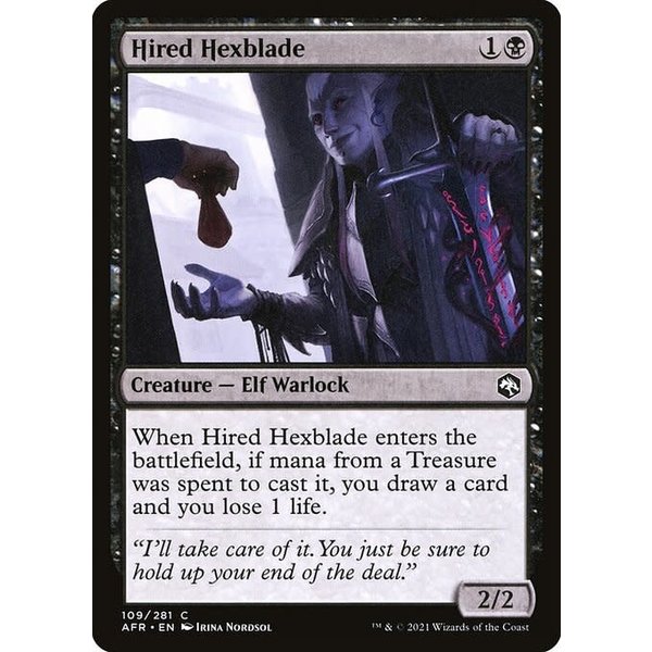 Magic: The Gathering Hired Hexblade (109) Near Mint Foil