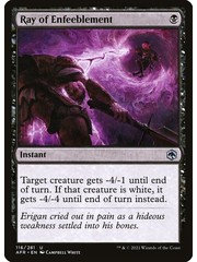 Magic: The Gathering Ray of Enfeeblement (116) Near Mint