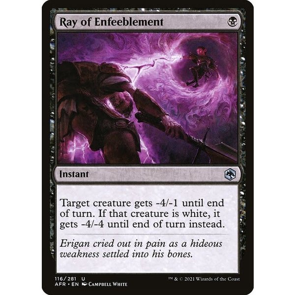 Magic: The Gathering Ray of Enfeeblement (116) Near Mint