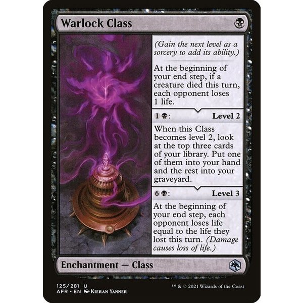 Magic: The Gathering Warlock Class (125) Near Mint