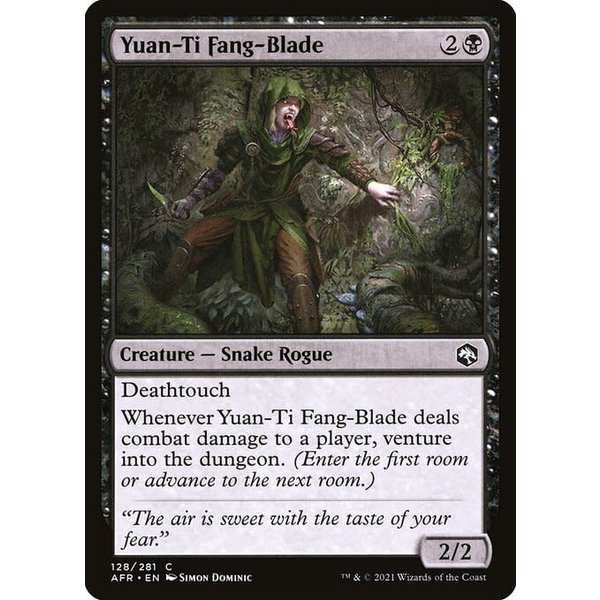 Magic: The Gathering Yuan-Ti Fang-Blade (128) Near Mint Foil