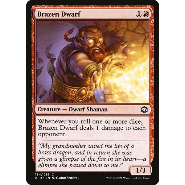 Magic: The Gathering Brazen Dwarf (134) Near Mint