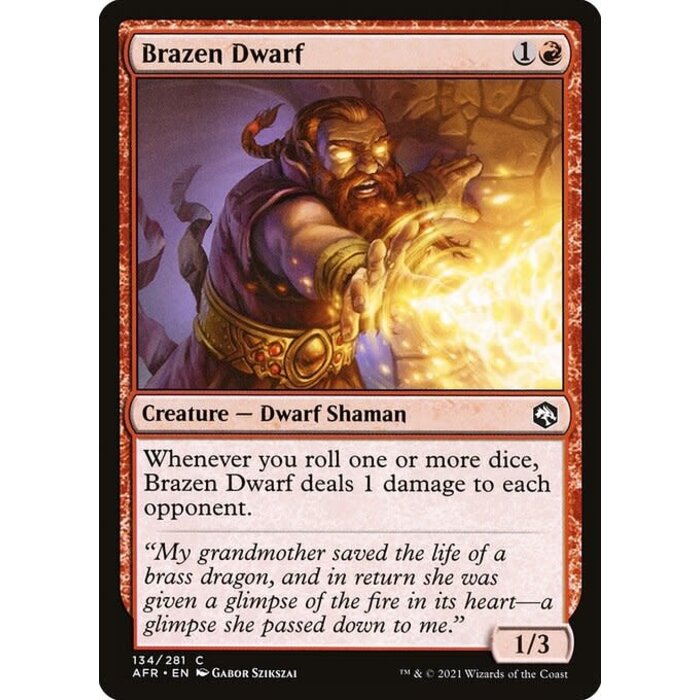 Magic: The Gathering Brazen Dwarf (134) Near Mint