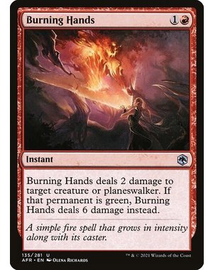 Magic: The Gathering Burning Hands (135) Near Mint