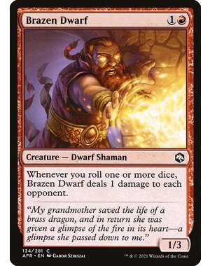 Magic: The Gathering Brazen Dwarf (134) Near Mint Foil