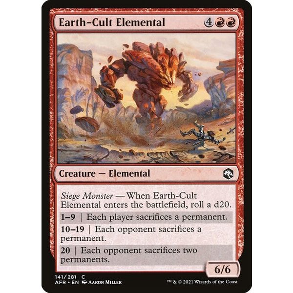 Magic: The Gathering Earth-Cult Elemental (141) Near Mint