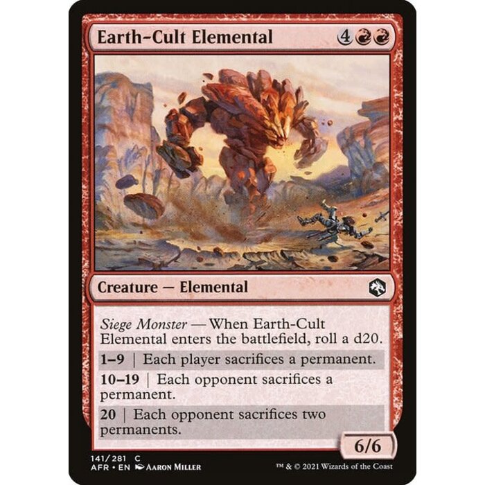 Magic: The Gathering Earth-Cult Elemental (141) Near Mint Foil