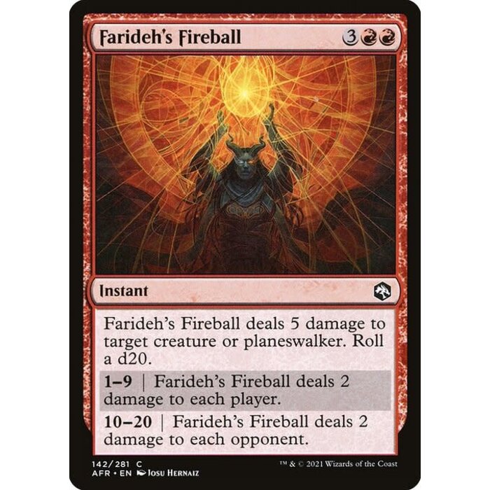Magic: The Gathering Farideh's Fireball (142) Near Mint