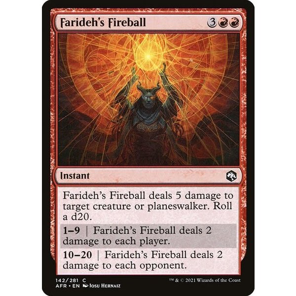 Magic: The Gathering Farideh's Fireball (142) Near Mint Foil