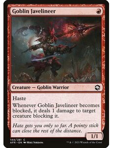 Magic: The Gathering Goblin Javelineer (144) Near Mint Foil