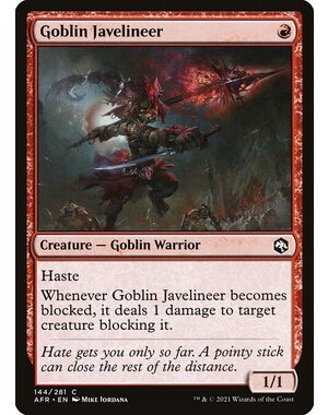 Magic: The Gathering Goblin Javelineer (144) Near Mint Foil