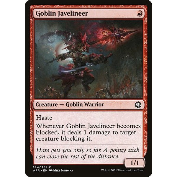 Magic: The Gathering Goblin Javelineer (144) Near Mint Foil