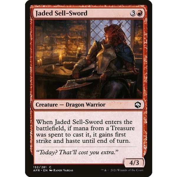 Magic: The Gathering Jaded Sell-Sword (152) Near Mint