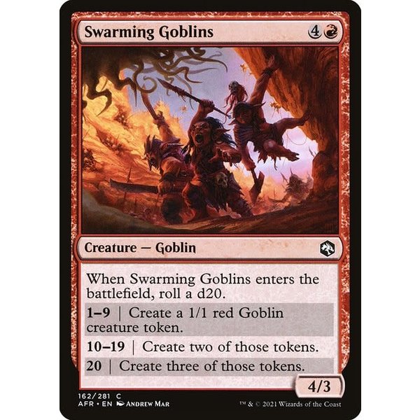 Magic: The Gathering Swarming Goblins (162) Near Mint Foil