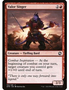 Magic: The Gathering Valor Singer (165) Near Mint