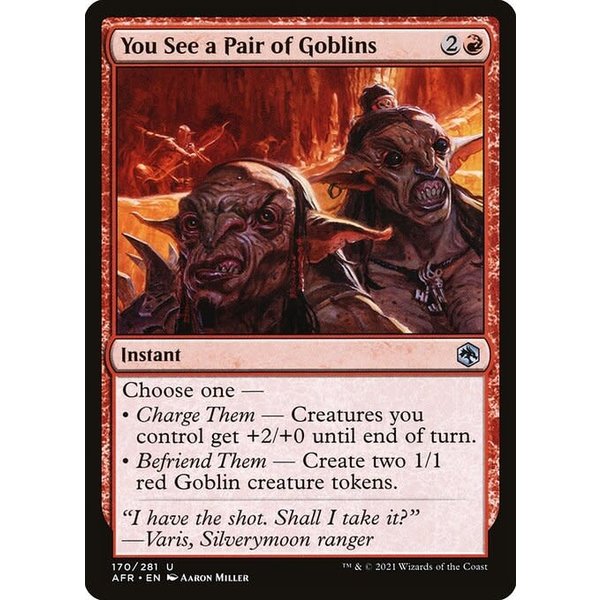 Magic: The Gathering You See a Pair of Goblins (170) Near Mint Foil