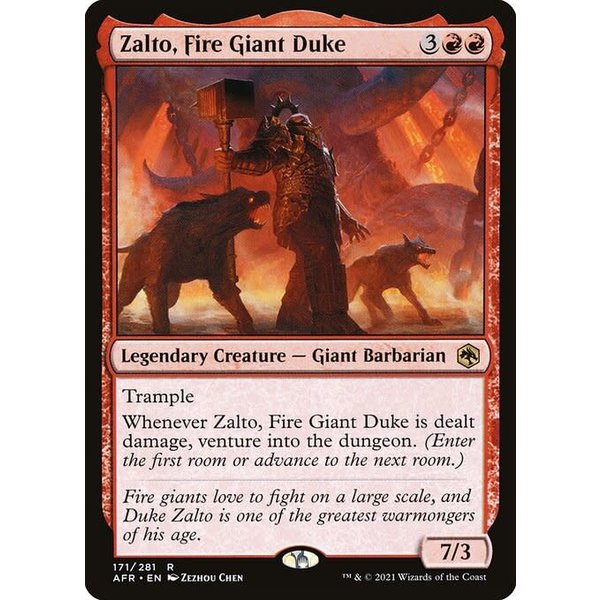 Magic: The Gathering Zalto, Fire Giant Duke (171) Near Mint