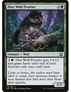 Magic: The Gathering Dire Wolf Prowler (179) Near Mint