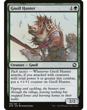 Magic: The Gathering Gnoll Hunter (185) Near Mint Foil