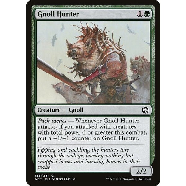 Magic: The Gathering Gnoll Hunter (185) Near Mint Foil