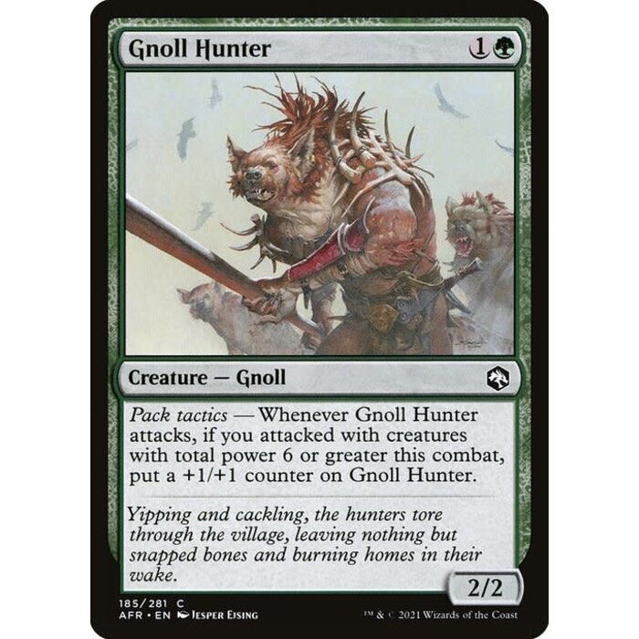 Magic: The Gathering Gnoll Hunter (185) Near Mint Foil