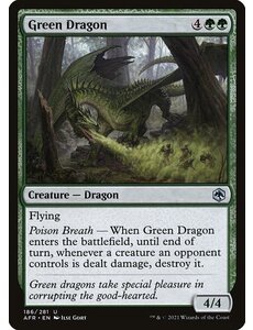 Magic: The Gathering Green Dragon (186) Lightly Played Foil