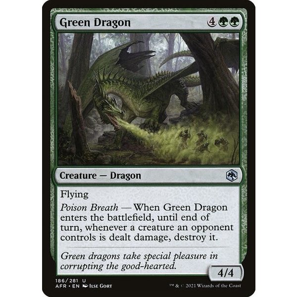 Magic: The Gathering Green Dragon (186) Near Mint
