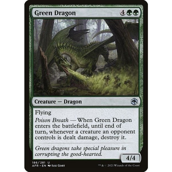 Magic: The Gathering Green Dragon (186) Near Mint Foil