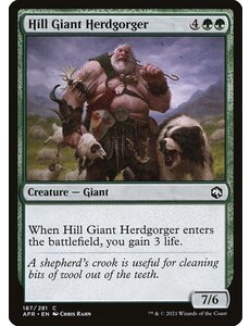 Magic: The Gathering Hill Giant Herdgorger (187) Near Mint Foil