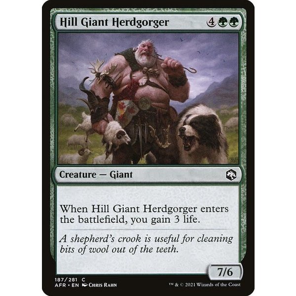 Magic: The Gathering Hill Giant Herdgorger (187) Near Mint Foil