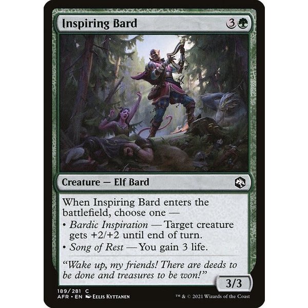 Magic: The Gathering Inspiring Bard (189) Near Mint Foil