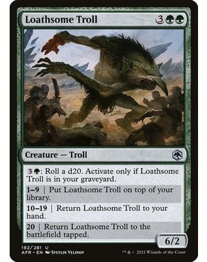 Magic: The Gathering Loathsome Troll (192) Near Mint