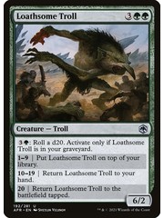 Magic: The Gathering Loathsome Troll (192) Near Mint Foil