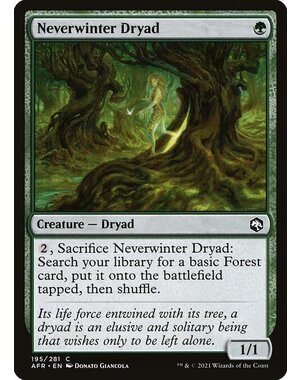 Magic: The Gathering Neverwinter Dryad (195) Near Mint