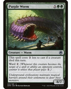 Magic: The Gathering Purple Worm (201) Near Mint