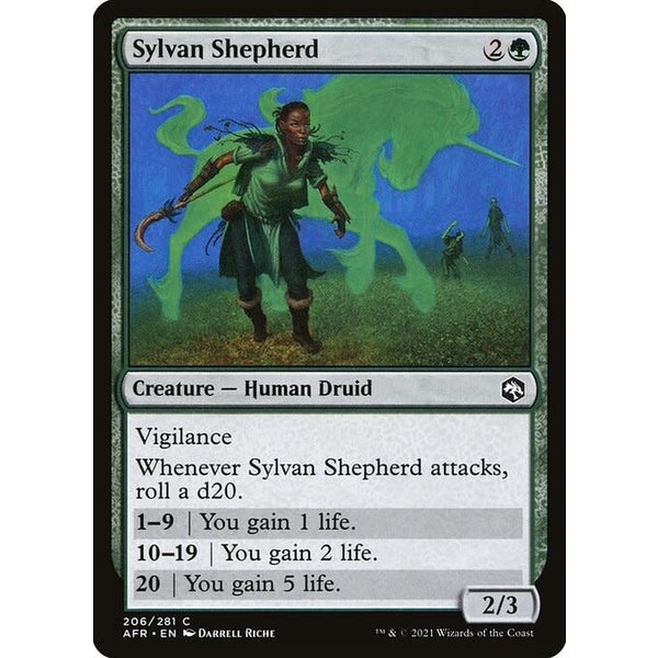 Magic: The Gathering Sylvan Shepherd (206) Near Mint Foil