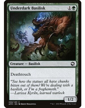 Magic: The Gathering Underdark Basilisk (208) Near Mint Foil