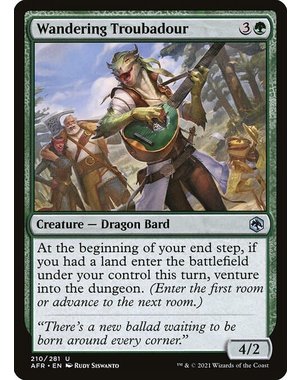 Magic: The Gathering Wandering Troubadour (210) Near Mint