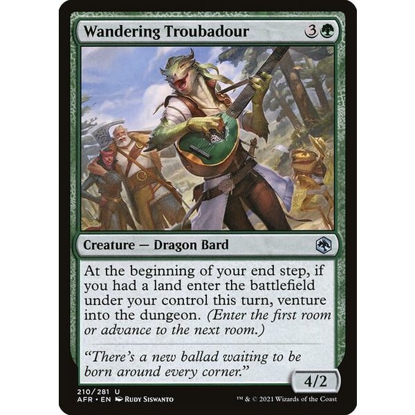 Magic: The Gathering Wandering Troubadour (210) Near Mint