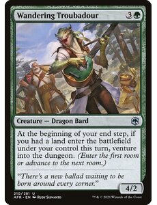 Magic: The Gathering Wandering Troubadour (210) Near Mint Foil