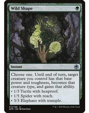 Magic: The Gathering Wild Shape (212) Near Mint Foil